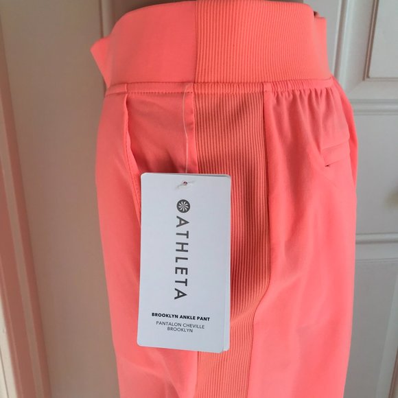 Athleta Light orange Brooklyn Ankle pant Size 2 - Picture 3 of 7